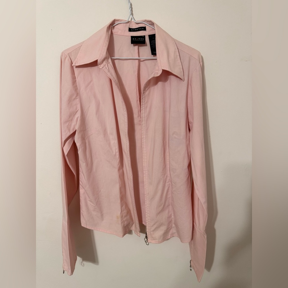 Express Light Pink Collared Shirt - Picture 2 of 6